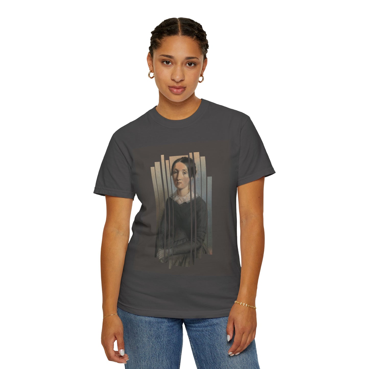 Vintage Aesthetic Art Tee, Unisex Garment-Dyed T-shirt with Artistic Design, Casual Wear, Gift for Art Lovers, Trendy Graphic Shirt