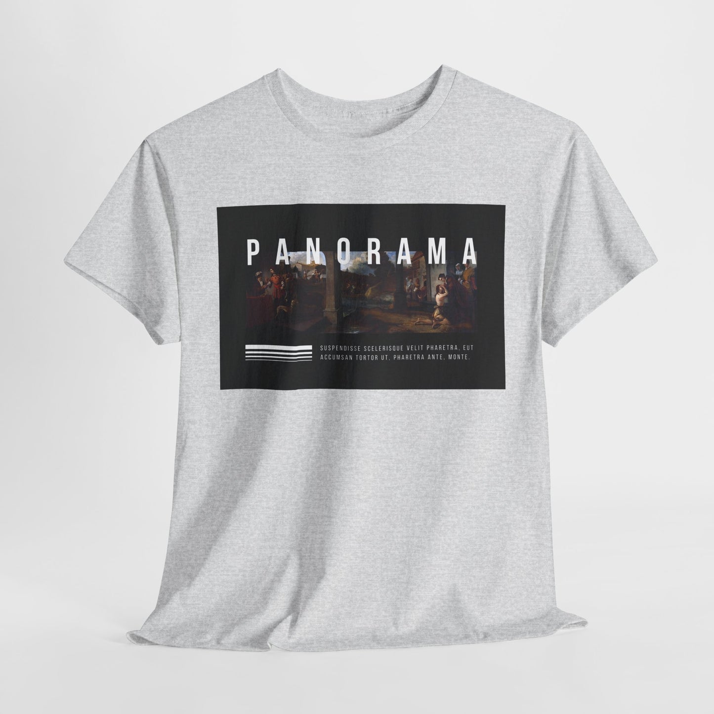 Panorama Unisex Heavy Cotton Tee | Comfortable Everyday Wear, Graphic Tee, Casual Style, Gift for Him/Her, Summer Vibes