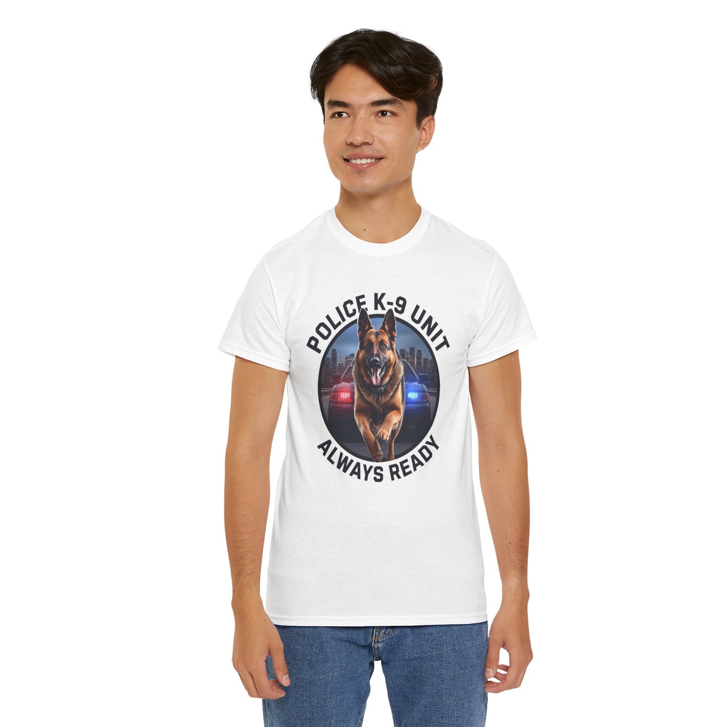 Police K-9 Unit Tee, Always Ready Graphic Tee, Dog Lover Gift, Police Support Shirt, Police Dog Merchandise