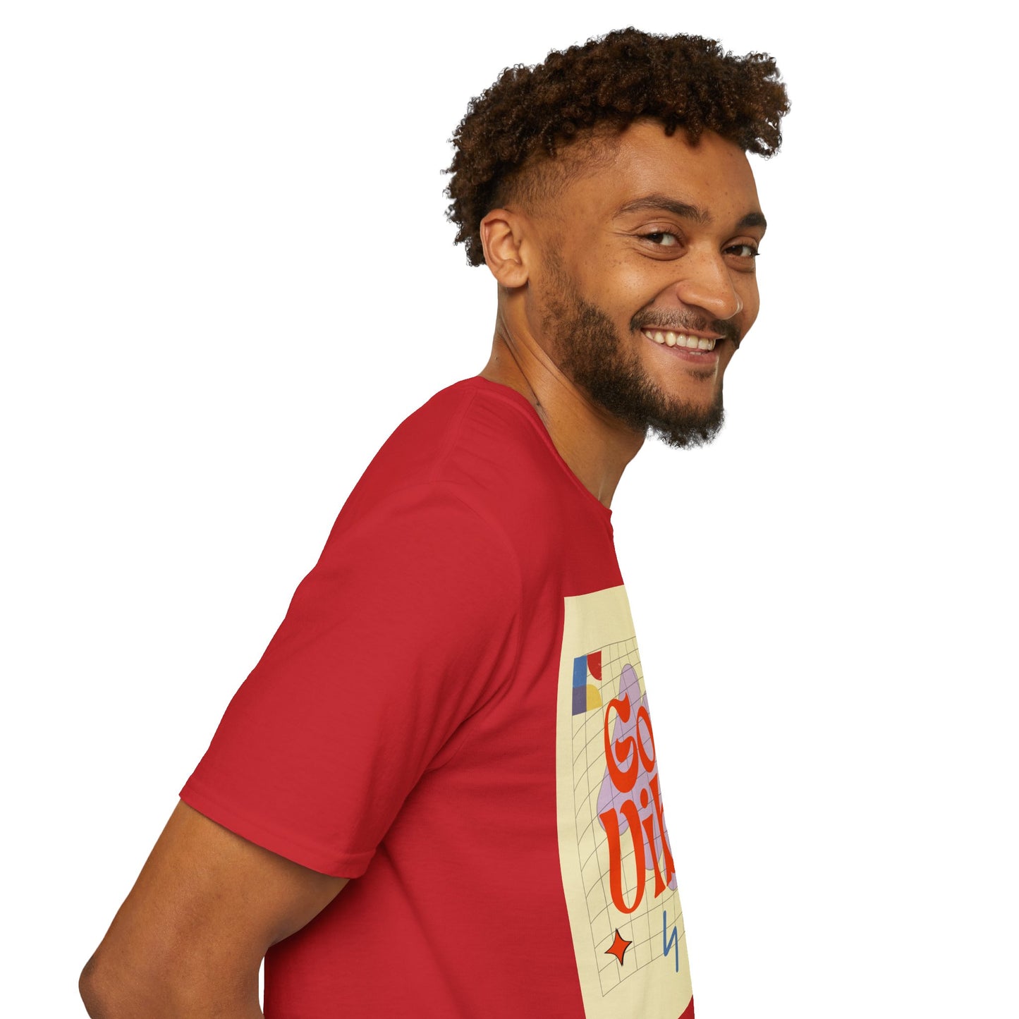 Good Vibes Unisex Softstyle T-Shirt, Relaxed Fit Tee, Casual Wear, Gift Idea, Positive Quotes, Everyday Comfort, Summer Fashion