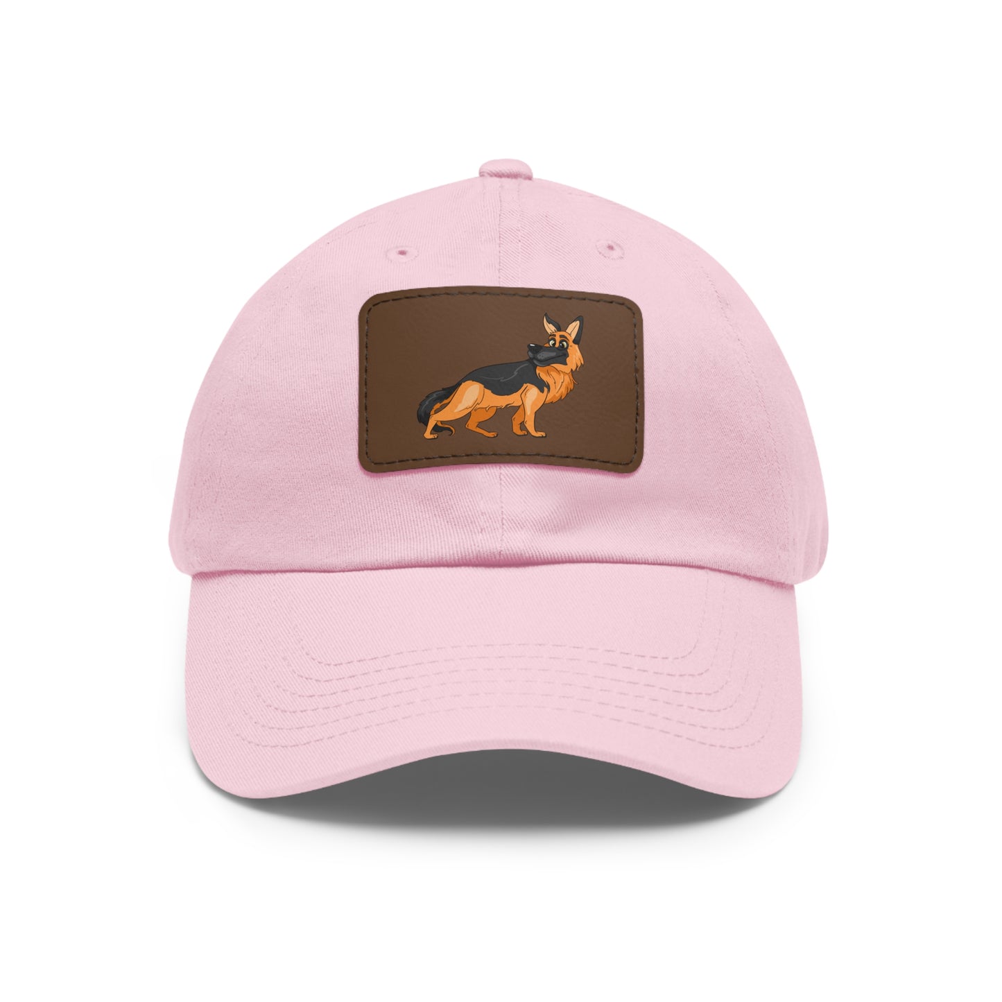 German Shepherd Dad Hat with Leather Patch - Perfect Gift for Dog Lovers