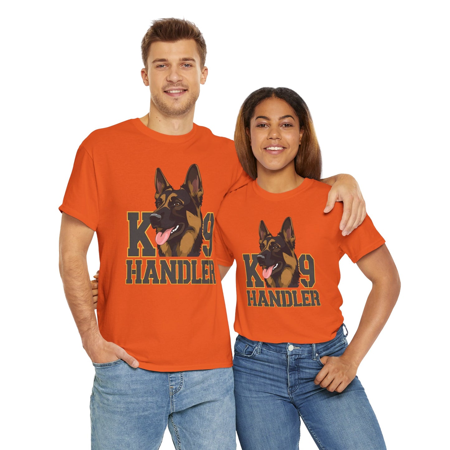 German Shepherd K9 Handler Tee, Perfect for Dog Lovers, Gift for Pet Owners, Unisex Cotton T-Shirt
