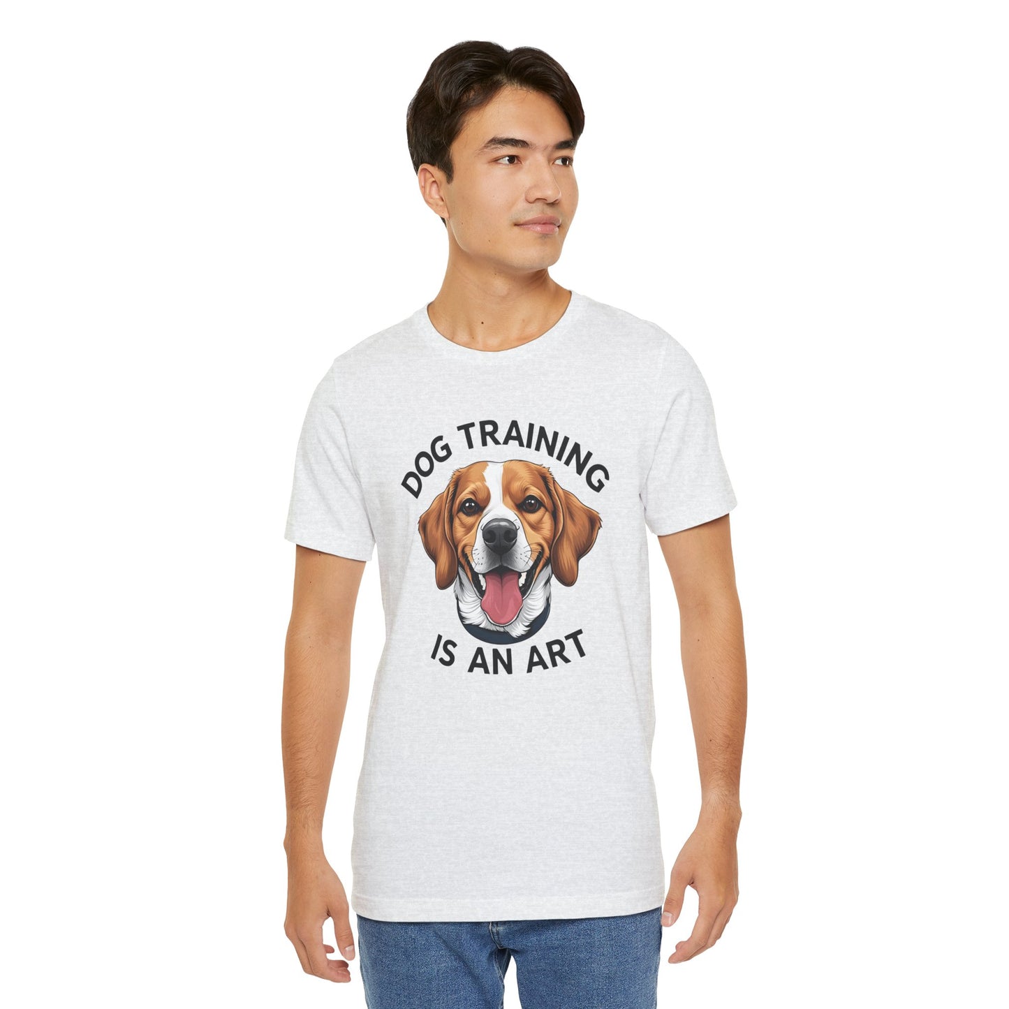 Dog Training is An Art Tee - Unisex Jersey Short Sleeve, Gift for Dog Lovers, Training T-Shirt, Dog Owner Apparel, Cute Canine Shirt