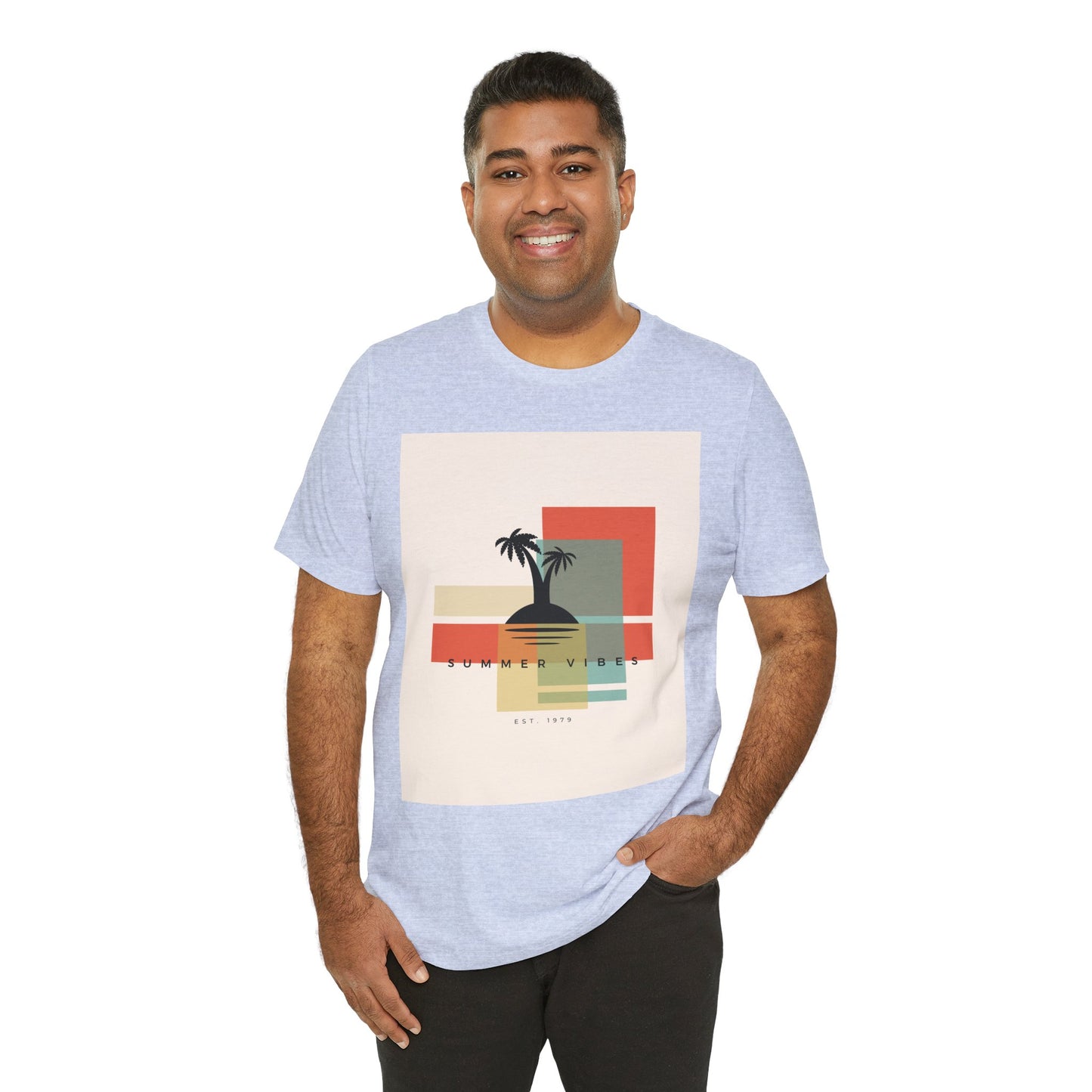 Tropical Sunset Tee, Summer Vibes Shirt, Vacation Outfit, Unisex Graphic Tee, Gift for Beach Lovers, Casual Wear