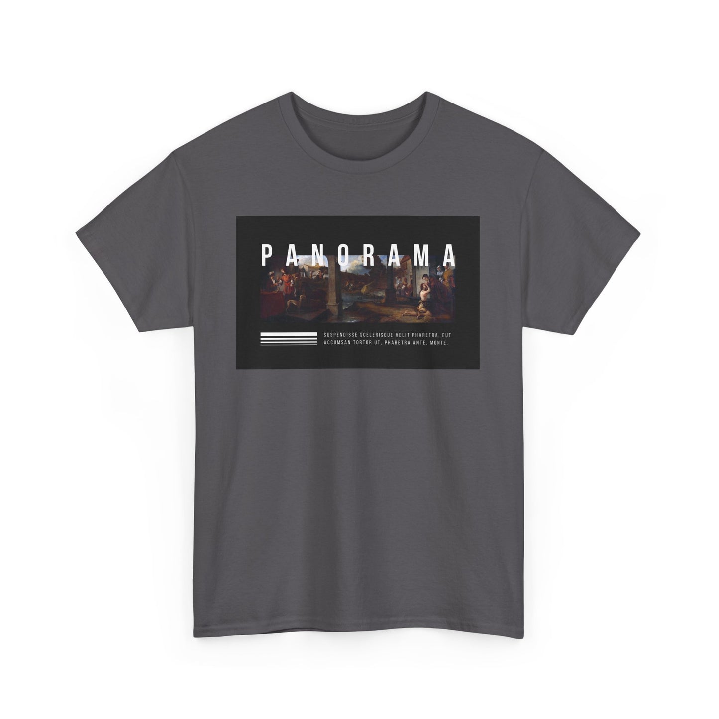 Panorama Unisex Heavy Cotton Tee | Comfortable Everyday Wear, Graphic Tee, Casual Style, Gift for Him/Her, Summer Vibes