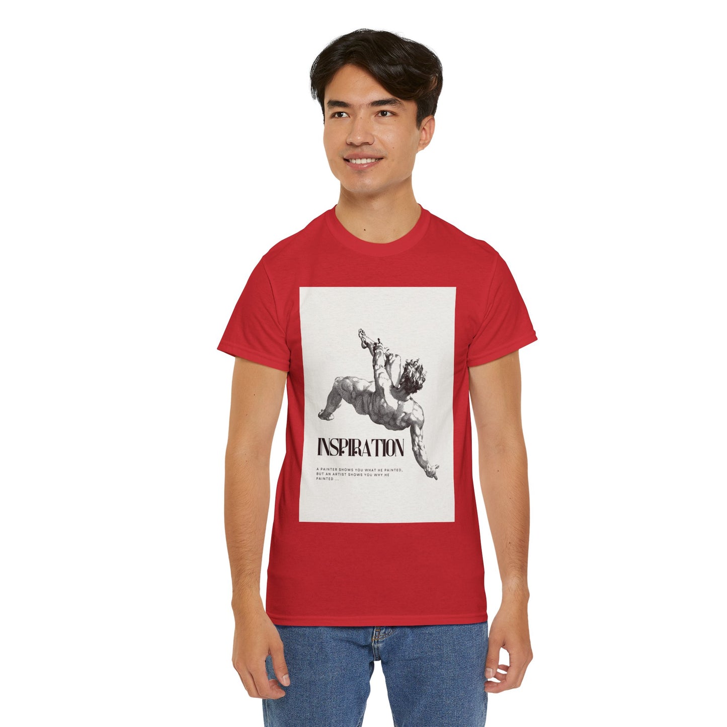 Inspiration Unisex Heavy Cotton Tee, Motivational Shirt, Gift for Artists, Casual Wear, Quote T-Shirt, Birthday Gift