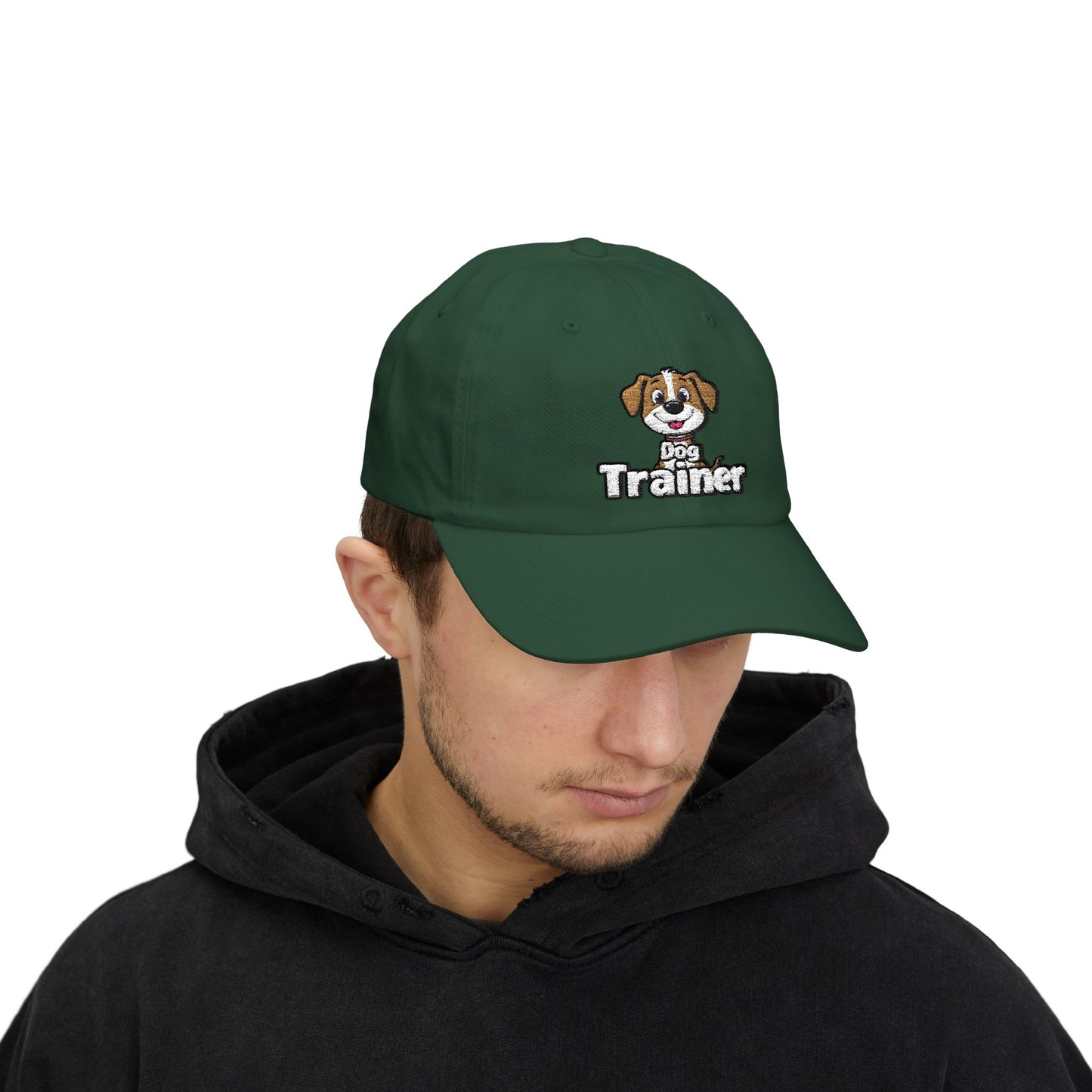 Embroidered Dog Trainer Classic Dad Cap Featuring a Cute Funny Dog  | Dog-themed Accessories