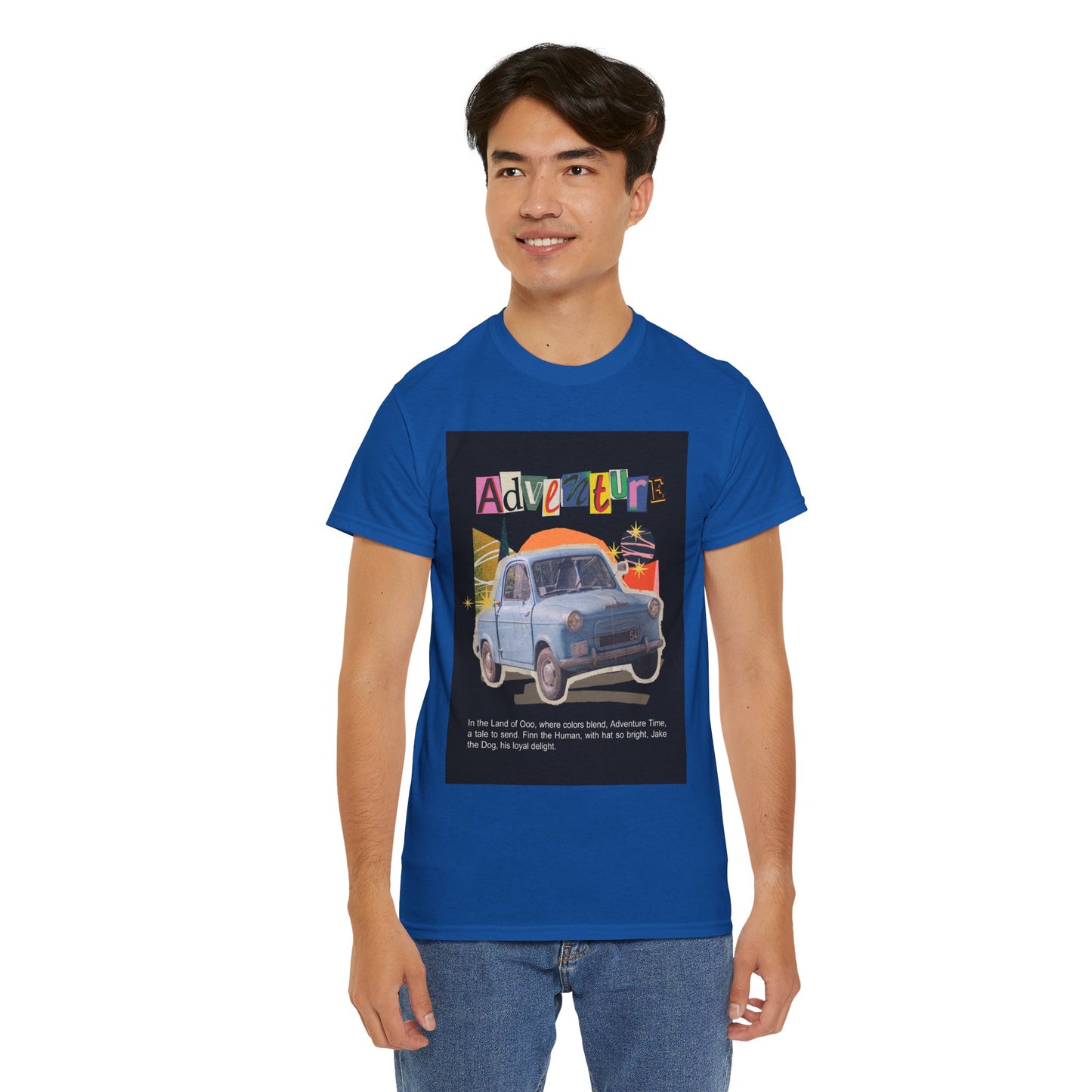 Adventure-Themed Unisex Cotton Tee, Retro Car Graphic Tee, Travel T-Shirt, Gift for Adventurers, Vintage Exploration Top