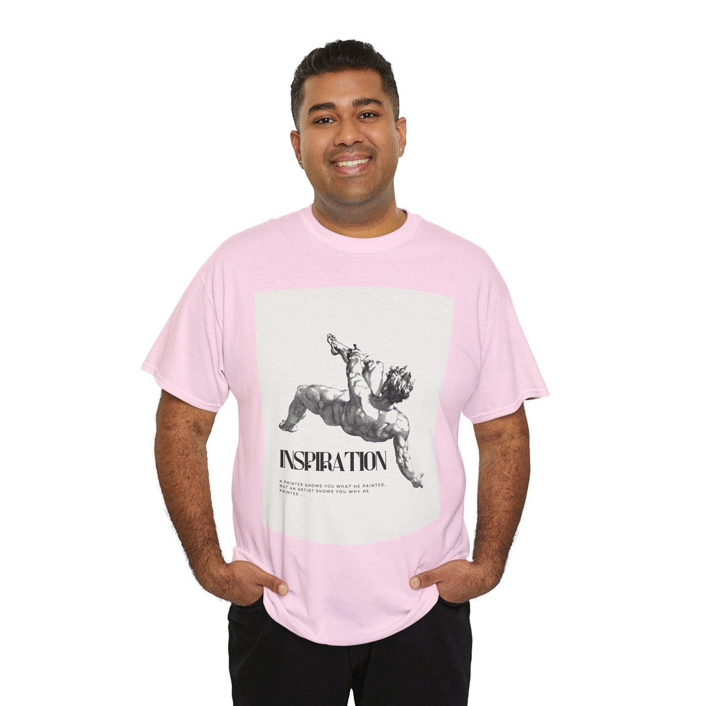 Inspiration Unisex Heavy Cotton Tee, Motivational Shirt, Gift for Artists, Casual Wear, Quote T-Shirt, Birthday Gift