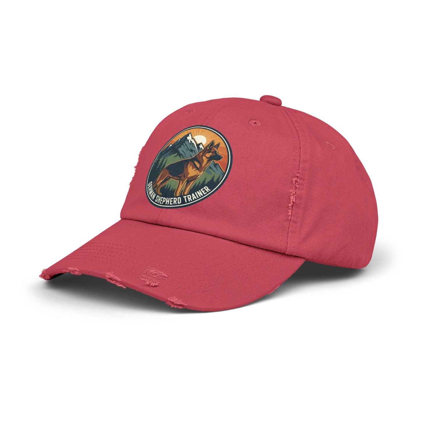 German Shepherd Trainer Cap | Distressed Hat for Dog Lovers | Perfect Gift for Pet Trainers