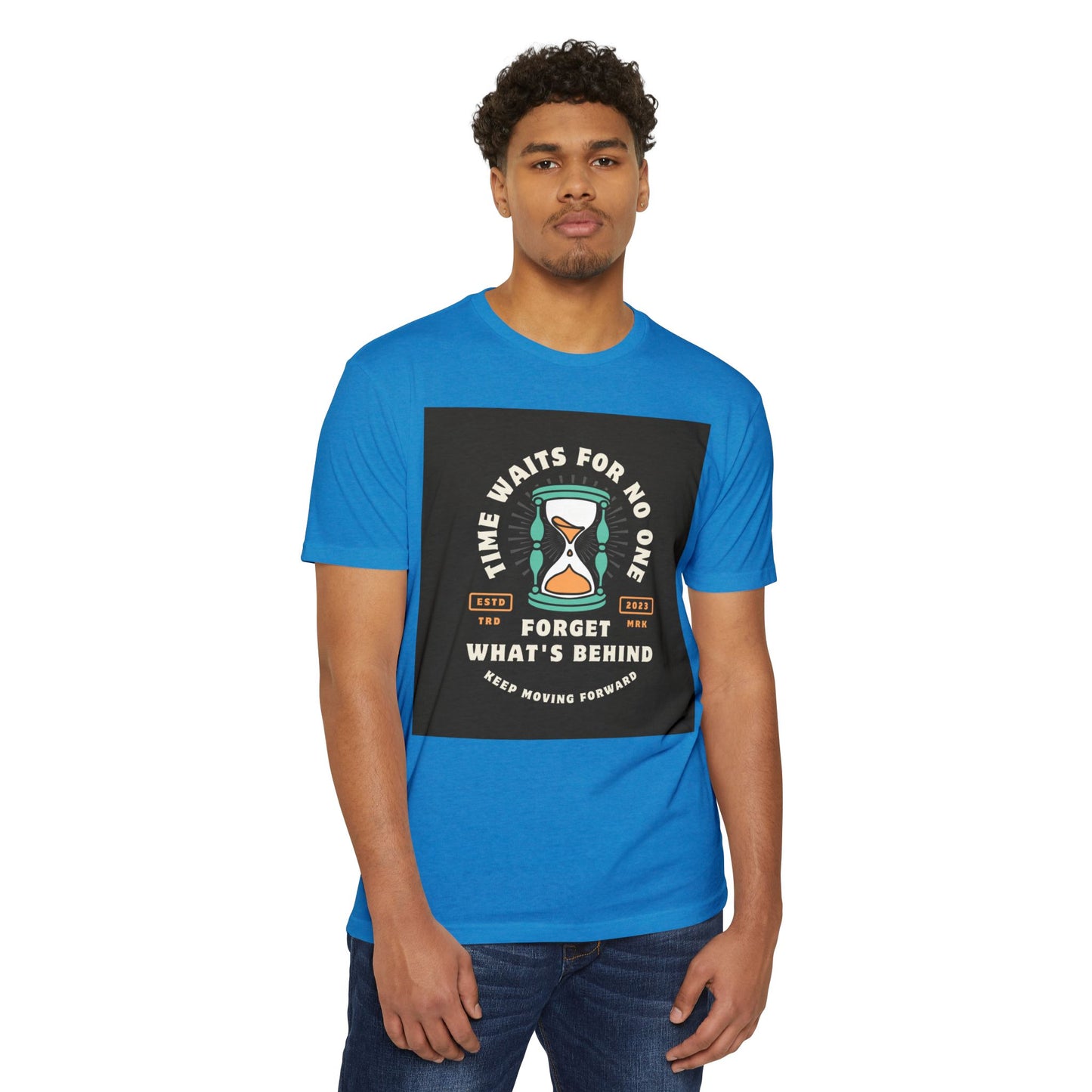 Inspirational Unisex T-Shirt: 'Time Waits for No One' - Motivational Tee, Casual Everyday Wear, Gift for Friends, Positive Message