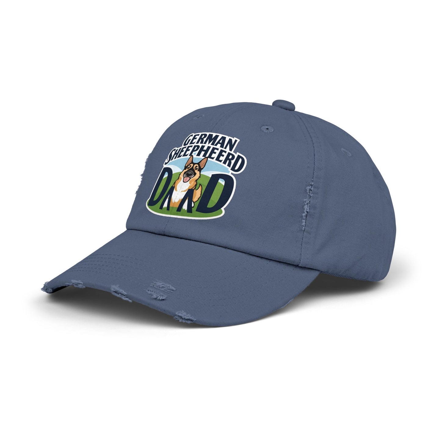 German Shepherd Dad Distressed Cap | Unisex Pet Lover Hat