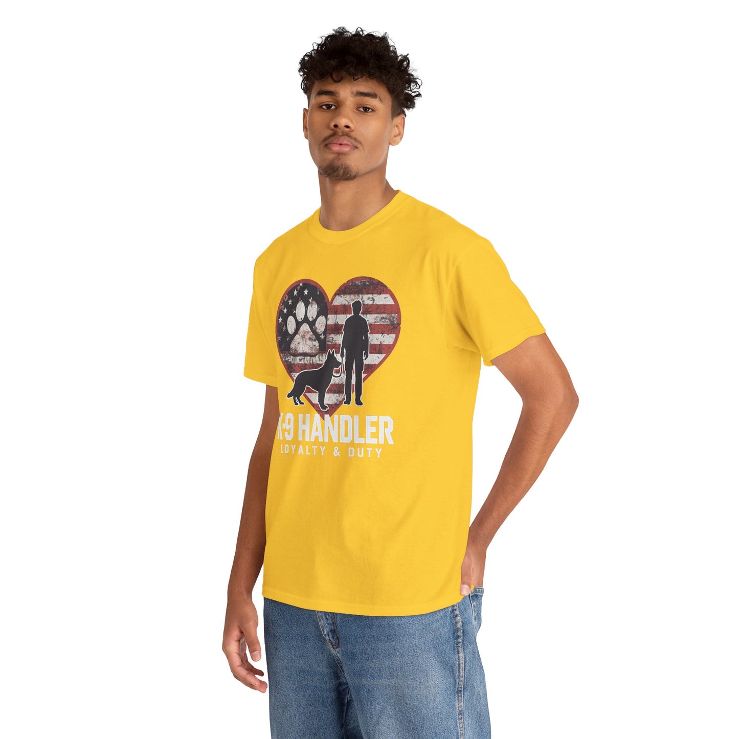 K-9 Handler Heart Tee | Loyalty & Duty T-Shirt | Dog Lover Gift, Police Support Shirt