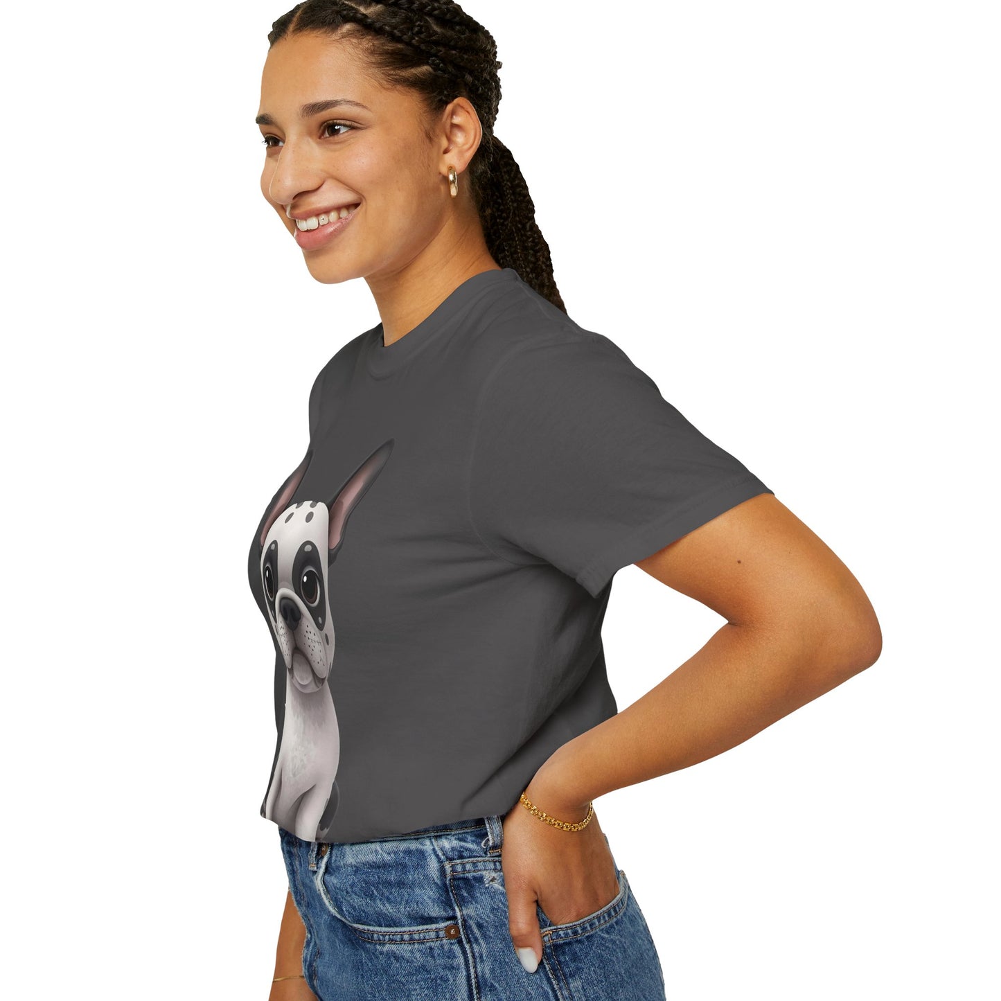 Cute 3D Design French Bulldog Unisex T-shirt, Animal Lover Gift