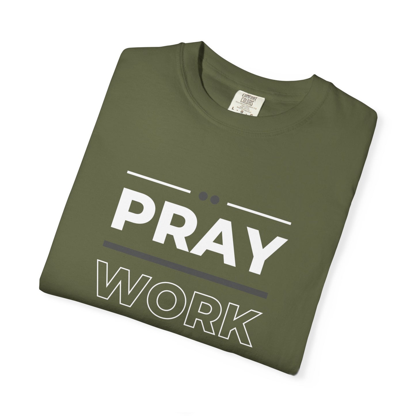 Faith-Inspired Garment-Dyed T-shirt, Inspirational Tee, God Trust Shirt, Religious Apparel, Motivational Gift, Unisex Fashion