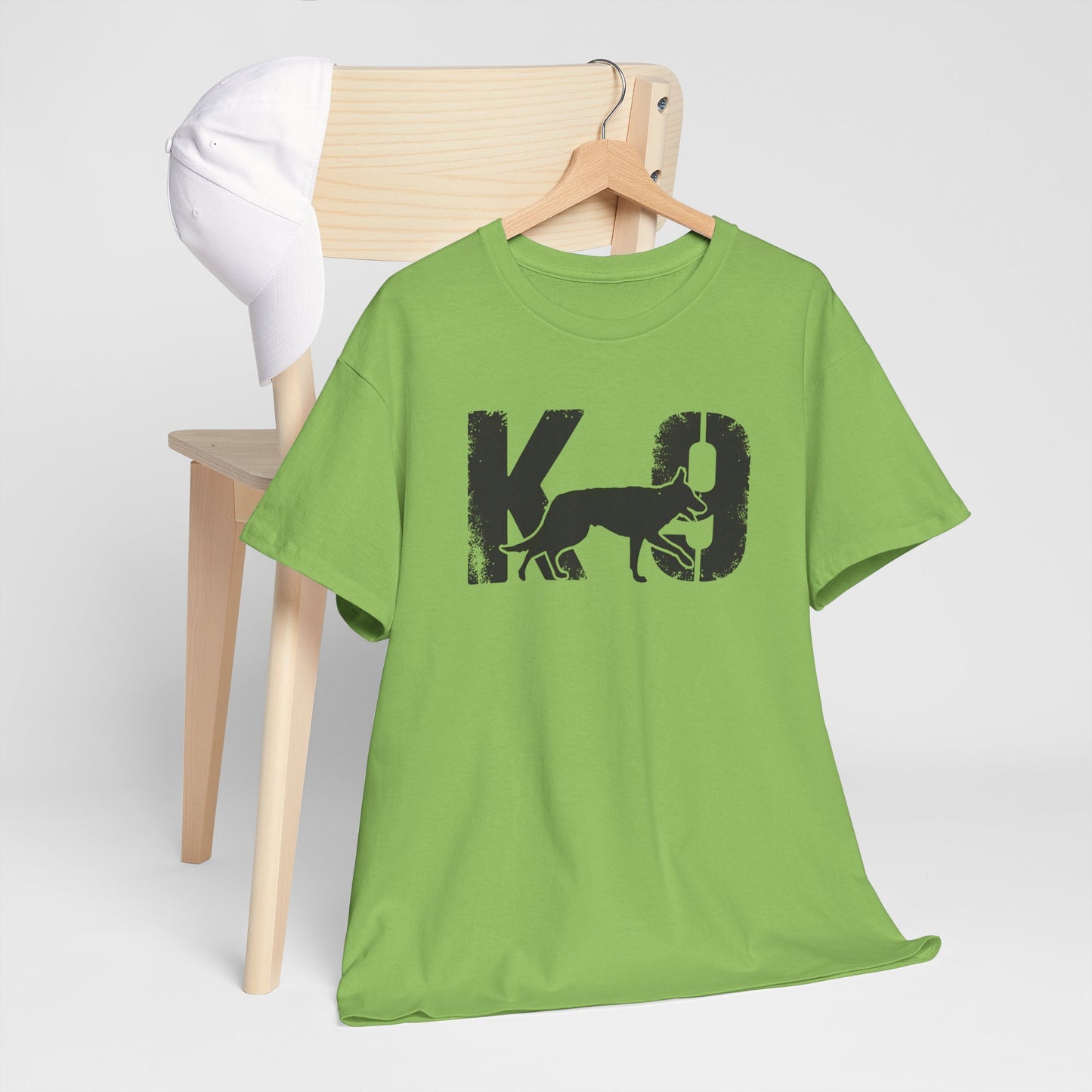 K-9 Dog Lover's Unisex Heavy Cotton Tee | T-Shirt for K-9 Handler | Dog Between K and 9 Design