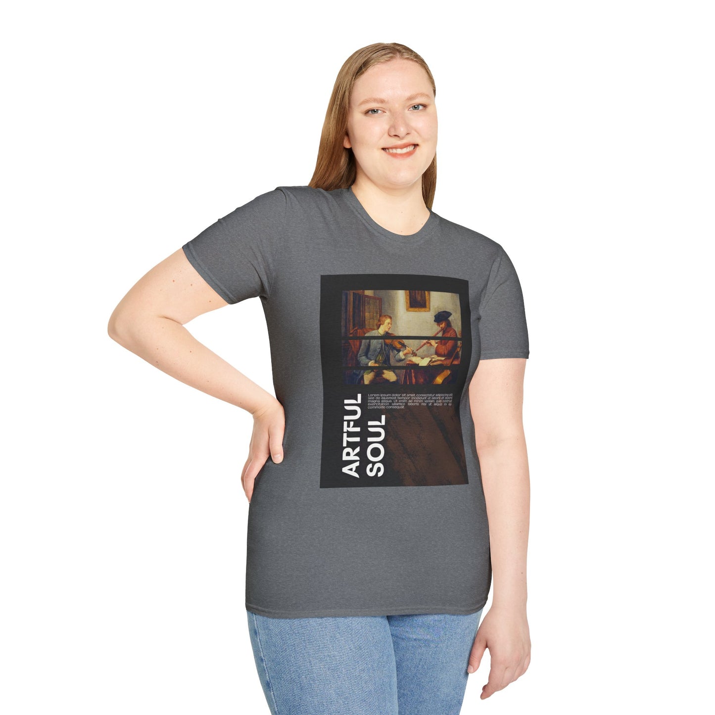 Artful Soul Unisex Softstyle T-Shirt, Artistic Tee, Gift for Art Lovers, Casual Wear, Creative Fashion, Art Enthusiast Shirt