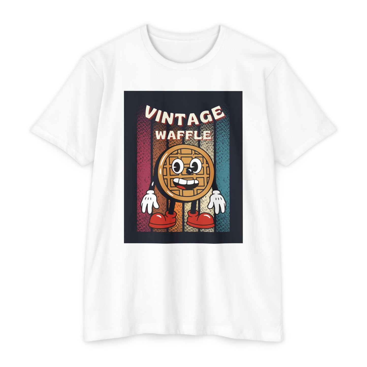 Vintage Waffle Unisex T-Shirt, Fun Retro Tee, Foodie Apparel, Perfect Gift for Breakfast Lovers, Casual Everyday Wear, Unique Graphic Shirt