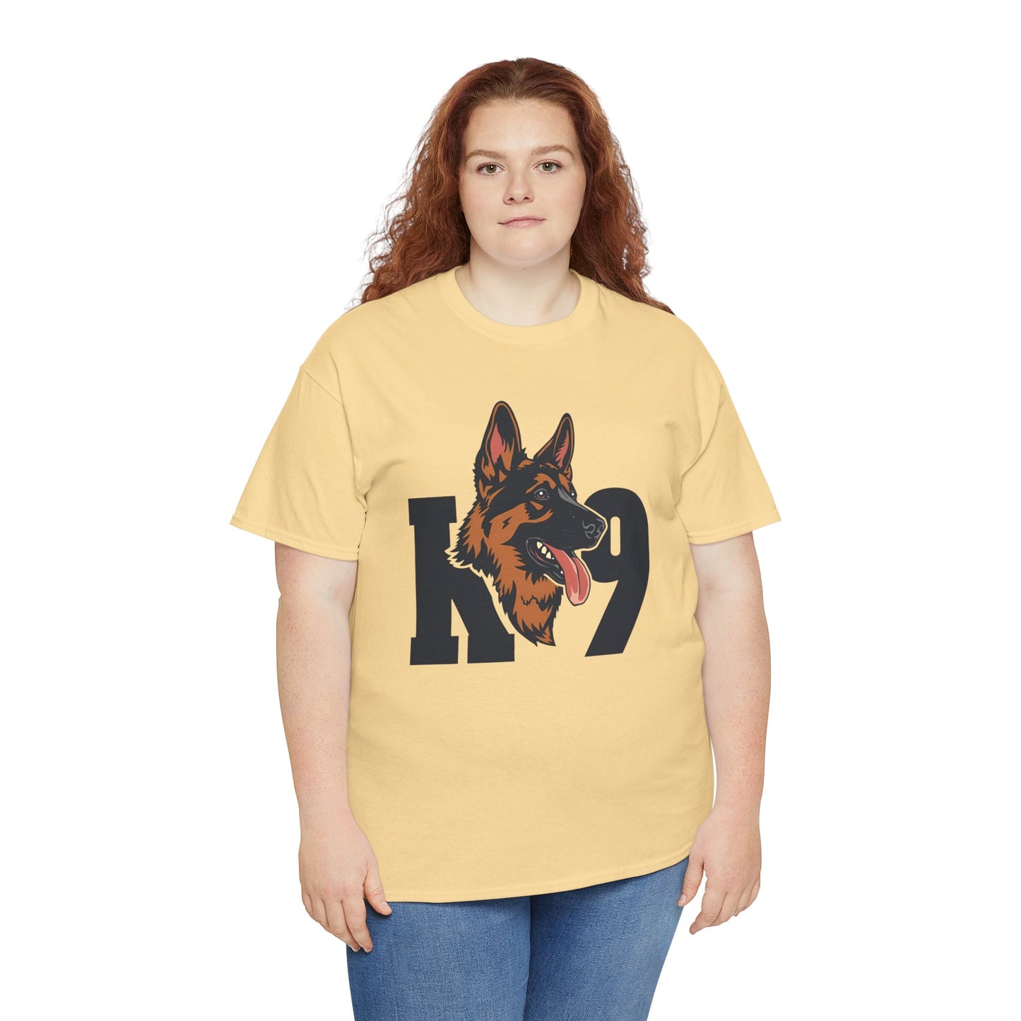 German Shepherd K9 Lover Unisex Heavy Cotton Tee | Dog Owner Gift, Dog Lover Apparel