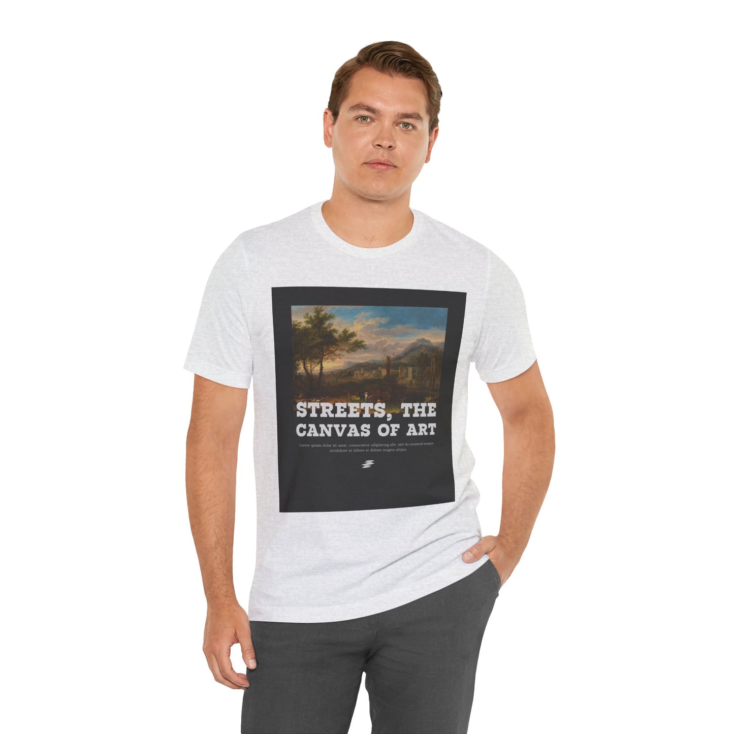 Artistic Graphic Tee - Streets, the Canvas of Art | Unisex Short Sleeve Shirt, Gift for Artists, Art Lovers, Casual Wear, Unique Gifts