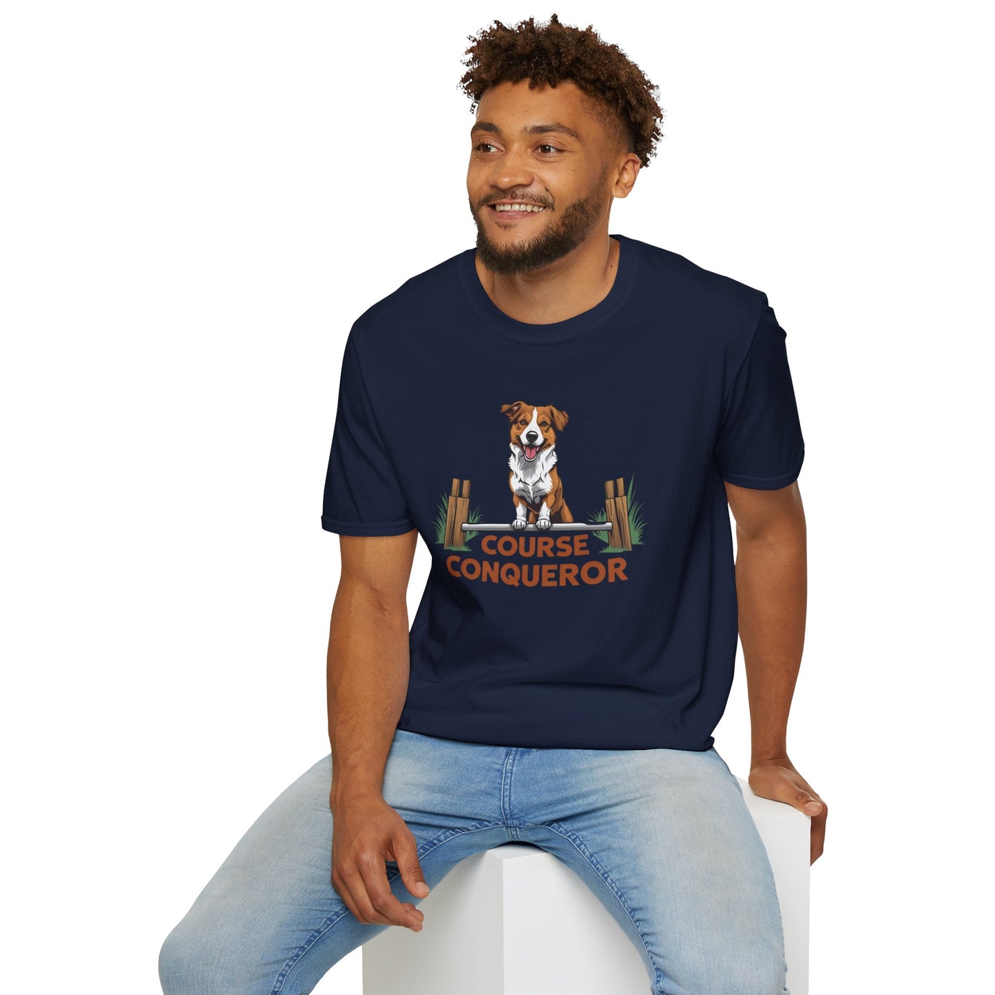 Course Conqueror Dog Training Shirt | Dog Owner Gift, Casual Wear, Funny Pet Apparel, Canine Enthusiast Top