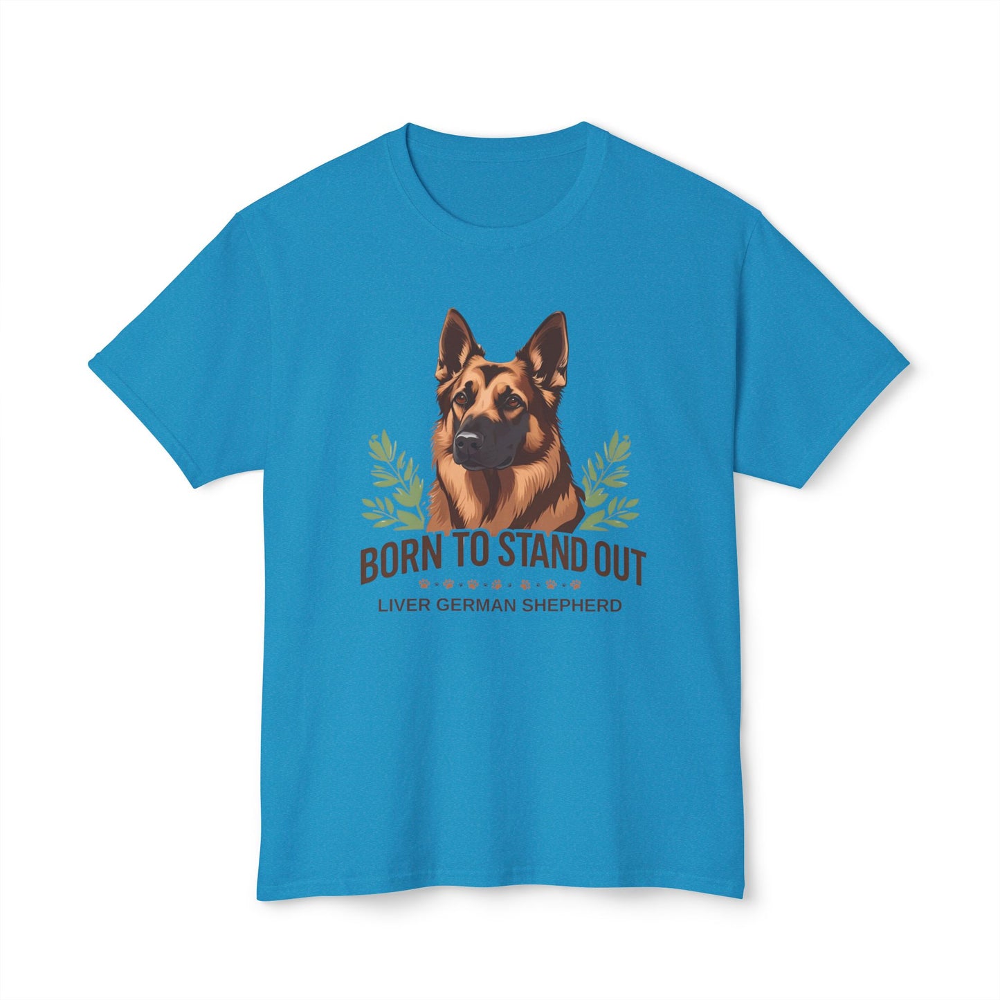 Born to Stand Out Unisex Dog Lover T-Shirt, Liver German Shepherd Shirt, Pet Owner Gift, Animal Lover Apparel, Birthday Gift Idea, Summer Style
