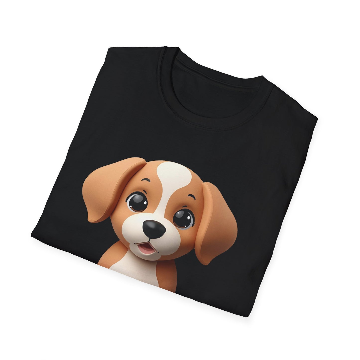 Adorable Puppy 3D Graphic T-Shirt for Dog Lovers, Cute Pet Shirt