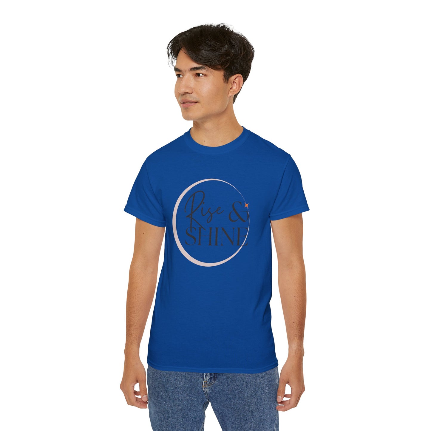 Rise & Shine Unisex Ultra Cotton Tee, Motivational Tee, Inspirational Shirt, Gift for Her, Positive Quote T-Shirt, Summer Fashion