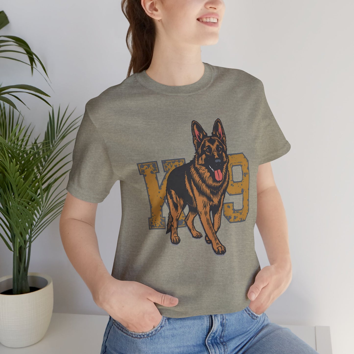 K9 Dog Lover German Shepherd Tee, Pet Owner Gift, Unisex Jersey Shirt