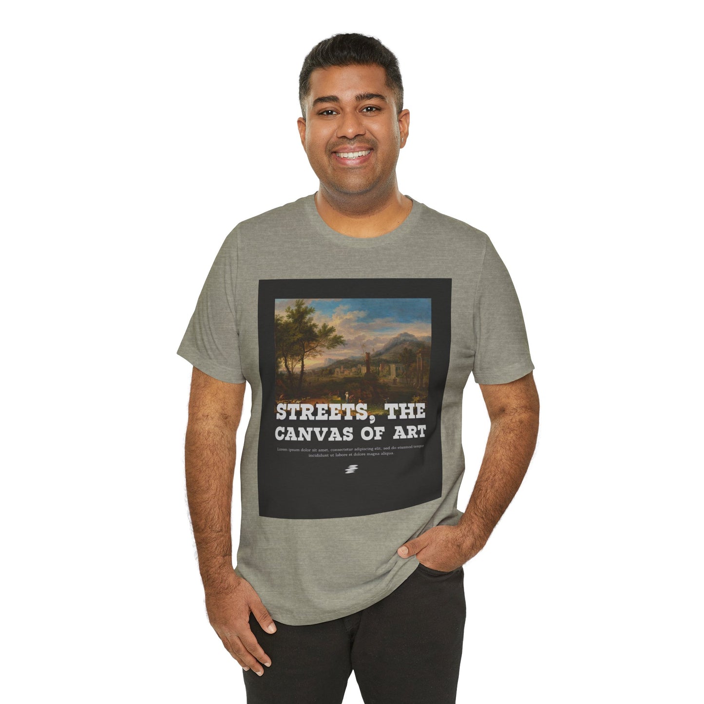 Artistic Graphic Tee - Streets, the Canvas of Art | Unisex Short Sleeve Shirt, Gift for Artists, Art Lovers, Casual Wear, Unique Gifts