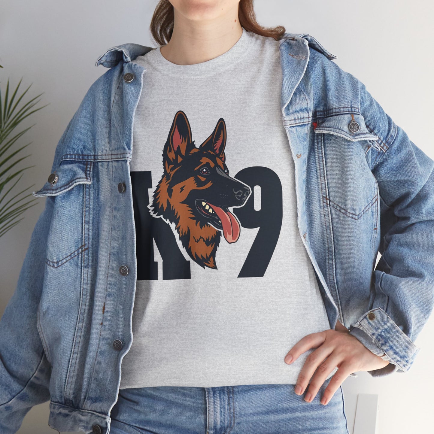 German Shepherd K9 Lover Unisex Heavy Cotton Tee | Dog Owner Gift, Dog Lover Apparel