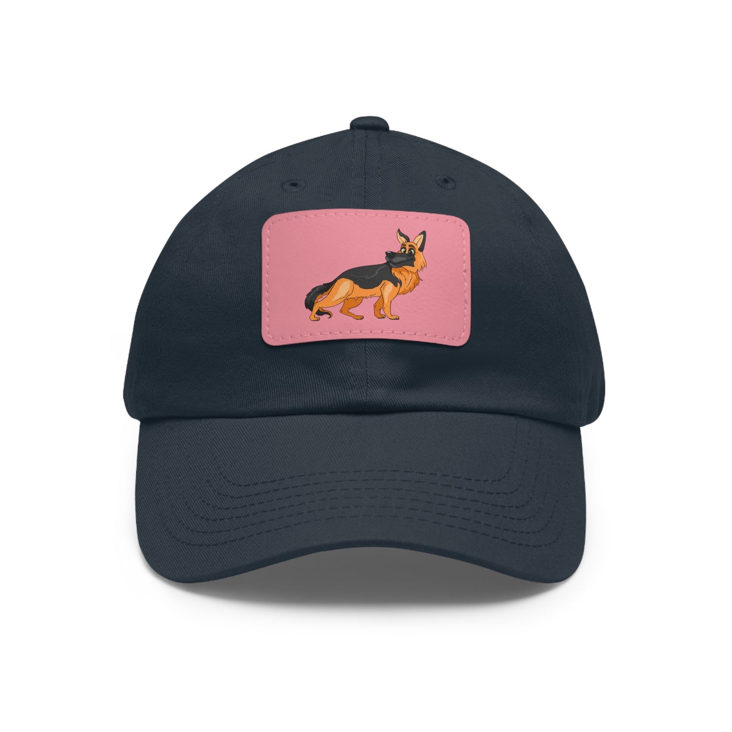 German Shepherd Dad Hat with Leather Patch - Perfect Gift for Dog Lovers