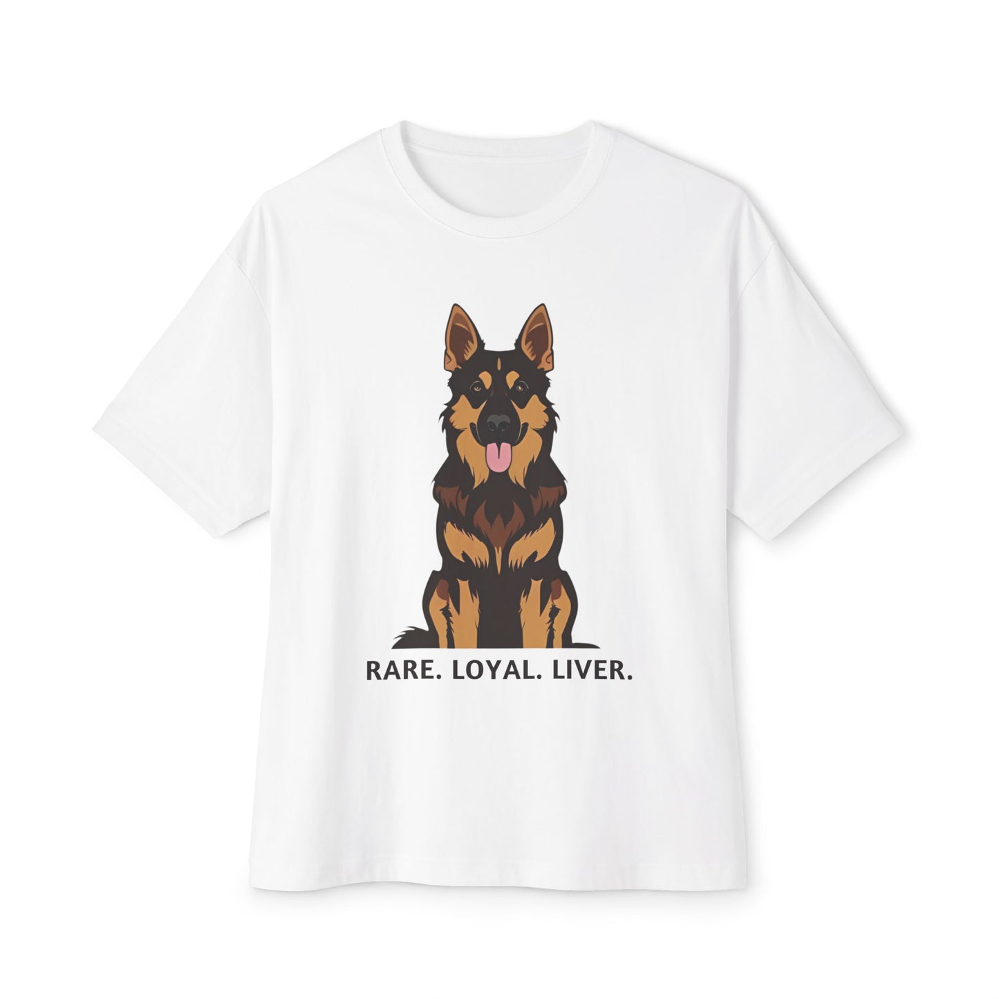 Liver German Shepherd Lover's Boxy Tee - Rare, Loyal, Liver | Pet Lover Gift, Dog Shirt, Animal Lover Style, Unisex T-Shirt, Casual Wear