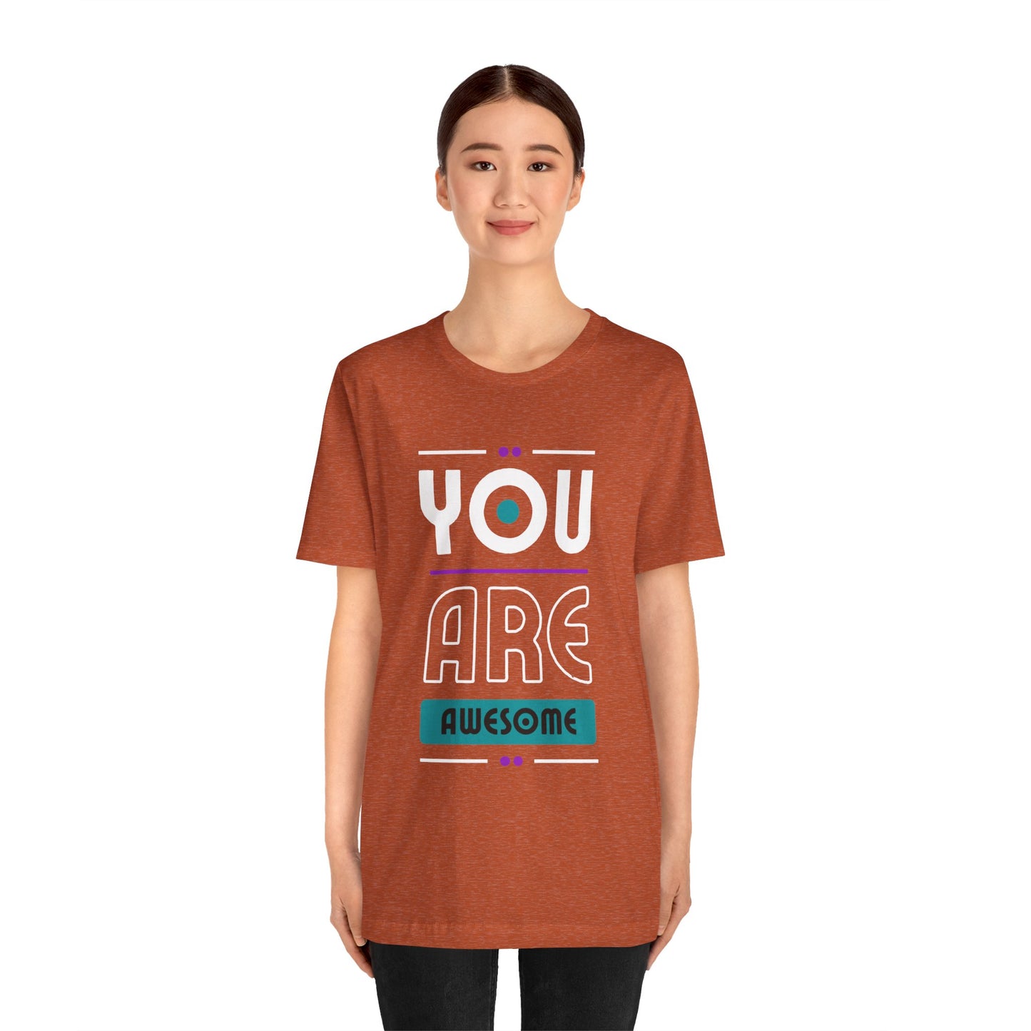 You Are Awesome Tee, Unisex Inspirational T-Shirt, Motivational Gift, Casual Wear, Birthday Gift, Summer Outfit