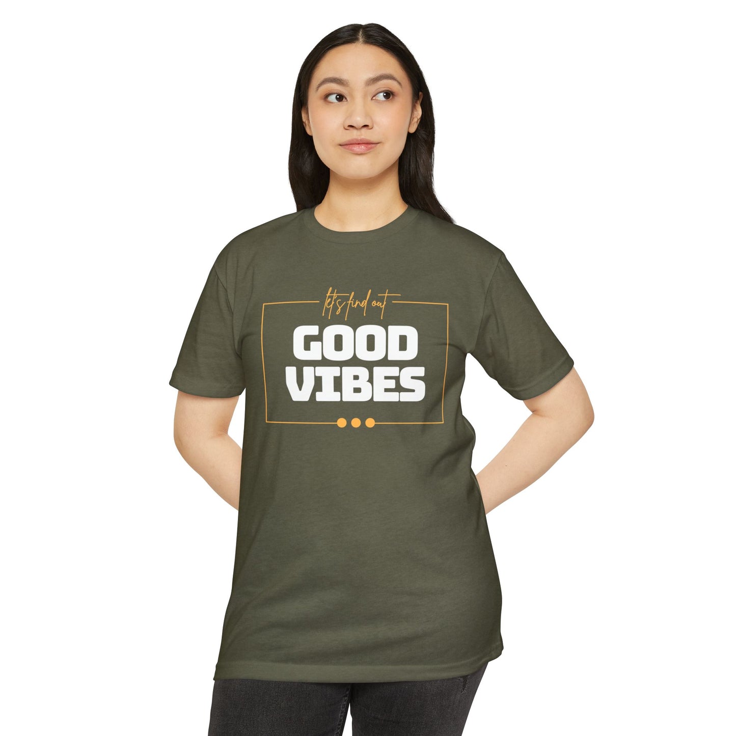 Good Vibes Unisex CVC Jersey T-shirt, Casual Tee, Positive Messaging Shirt, Everyday Wear, Gift for Friends