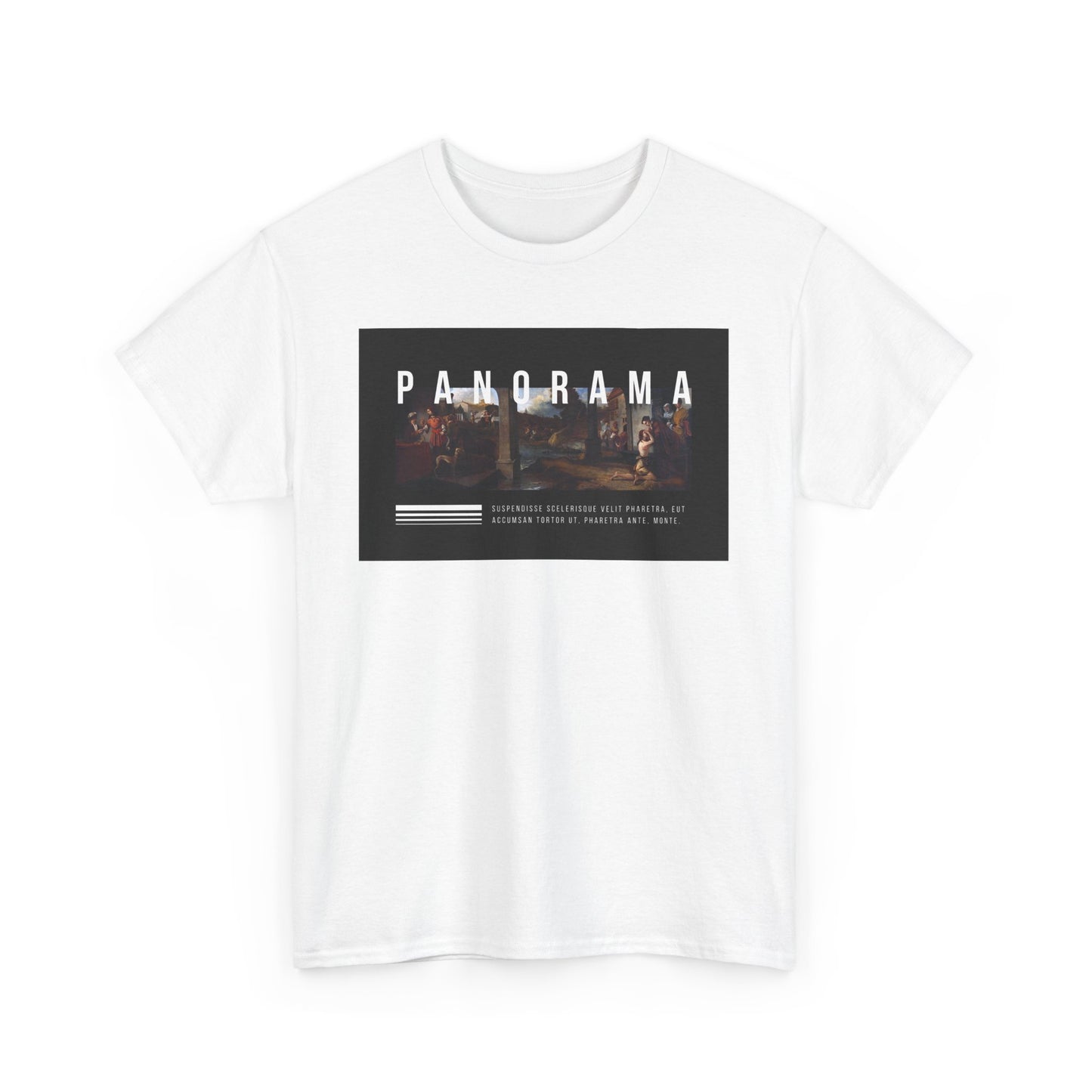 Panorama Unisex Heavy Cotton Tee | Comfortable Everyday Wear, Graphic Tee, Casual Style, Gift for Him/Her, Summer Vibes