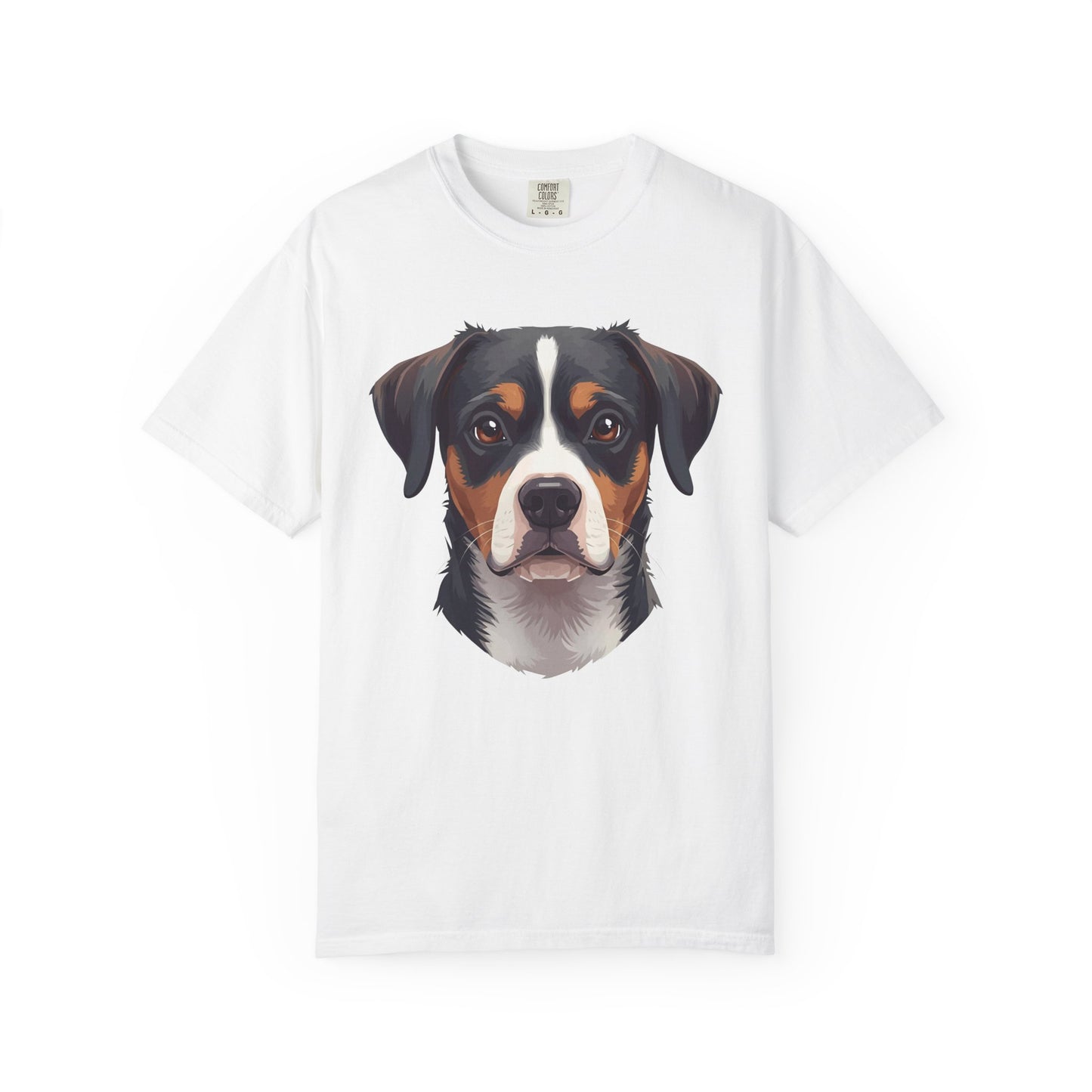 Unisex Tricolor Dog's 3D Design T-Shirt, Gift for Dog Owners, Animal Lover Apparel