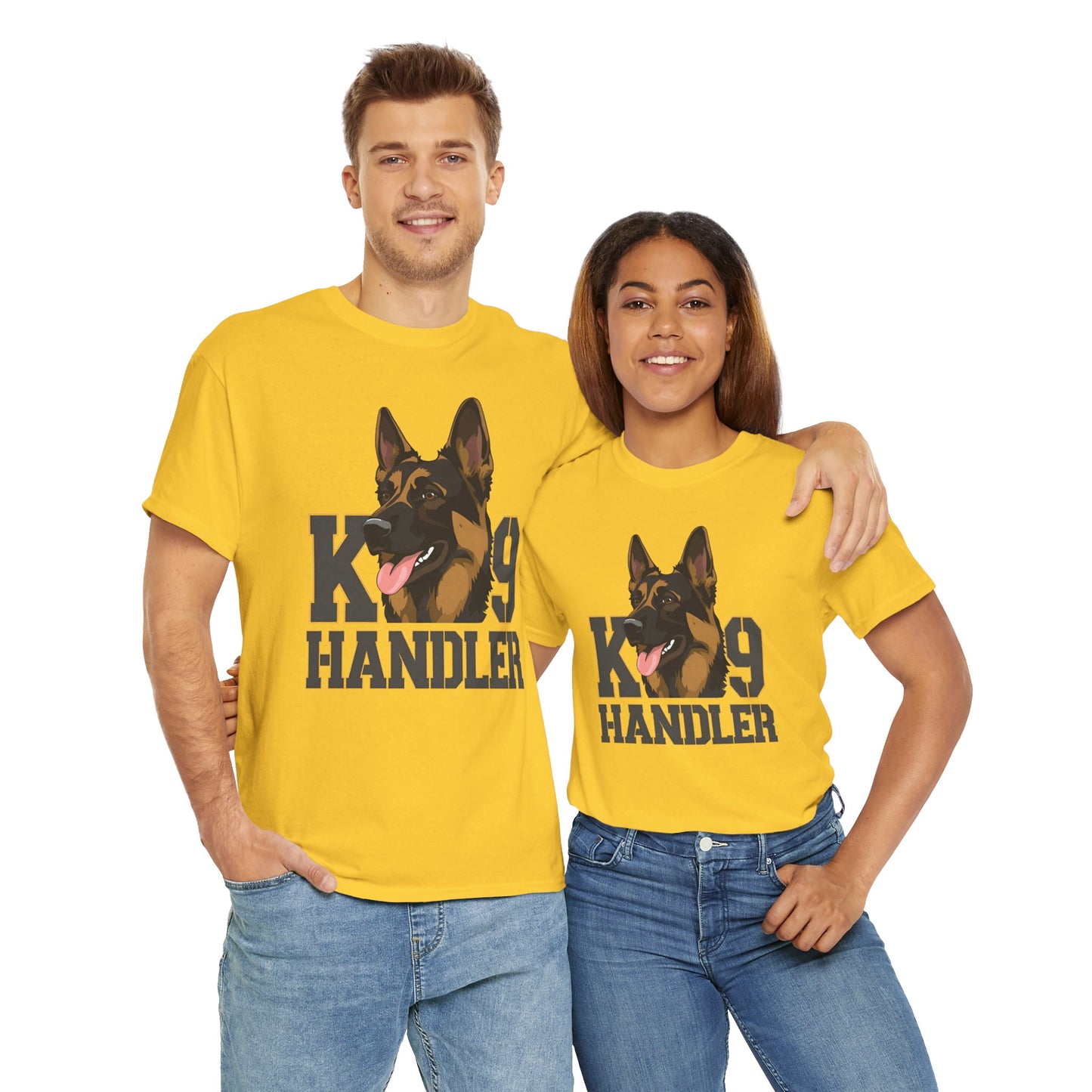 German Shepherd K9 Handler Tee, Perfect for Dog Lovers, Gift for Pet Owners, Unisex Cotton T-Shirt
