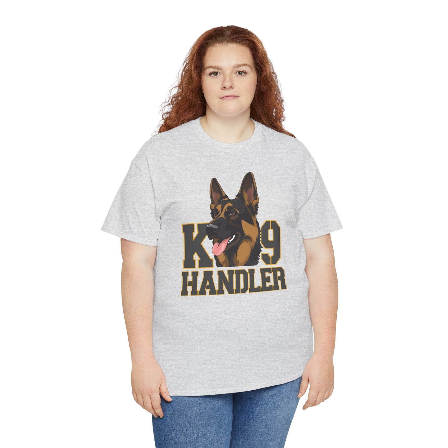 German Shepherd K9 Handler Tee, Perfect for Dog Lovers, Gift for Pet Owners, Unisex Cotton T-Shirt