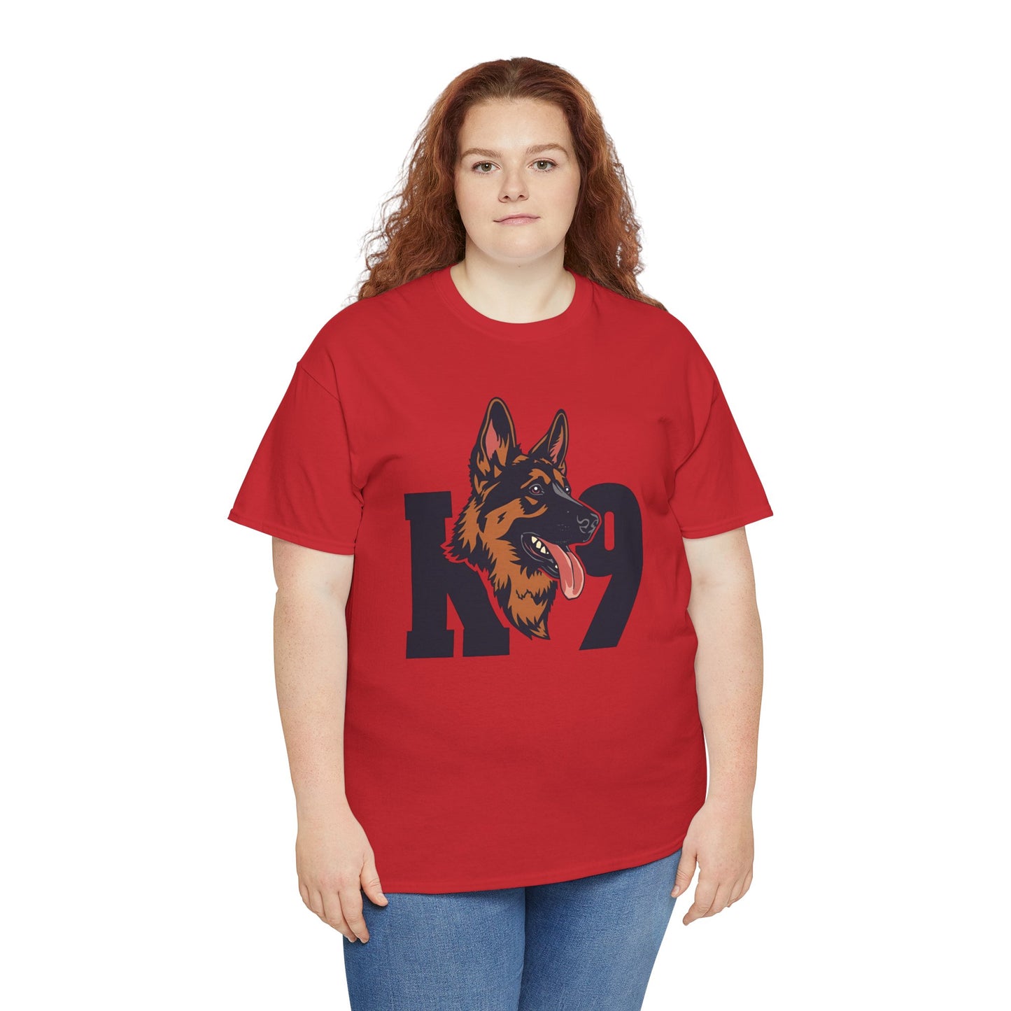 German Shepherd K9 Lover Unisex Heavy Cotton Tee | Dog Owner Gift, Dog Lover Apparel