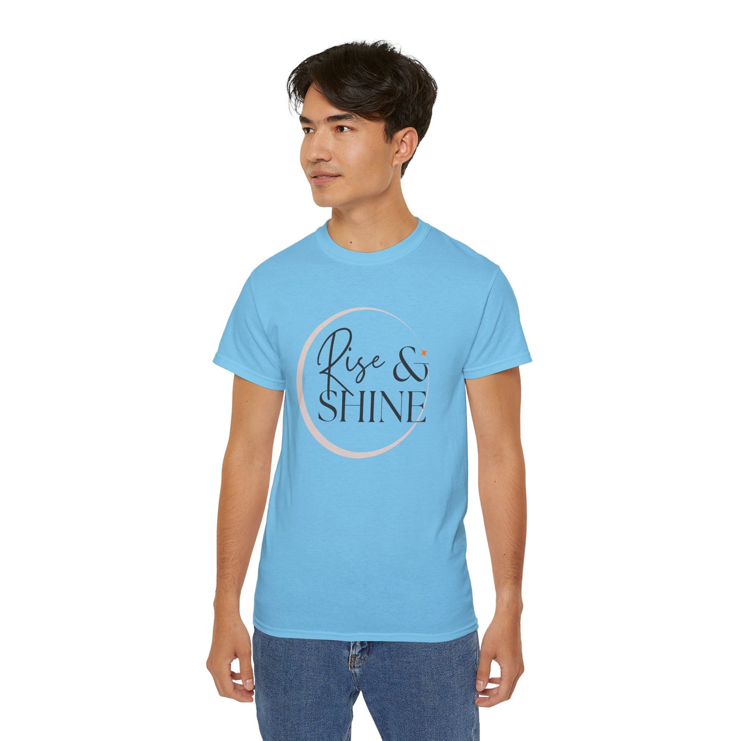 Rise & Shine Unisex Ultra Cotton Tee, Motivational Tee, Inspirational Shirt, Gift for Her, Positive Quote T-Shirt, Summer Fashion