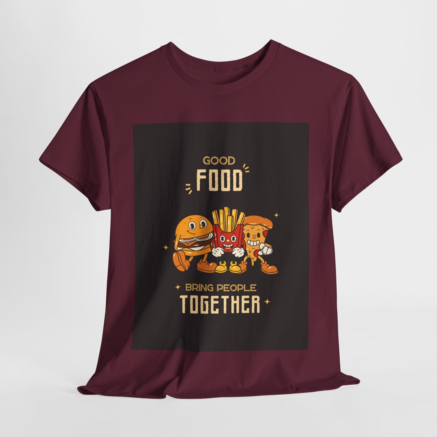 Good Food Unisex Tee | Fun Foodie Shirt, Gift for Food Lovers, Casual Wear, Kitchen Humor, BBQ Party