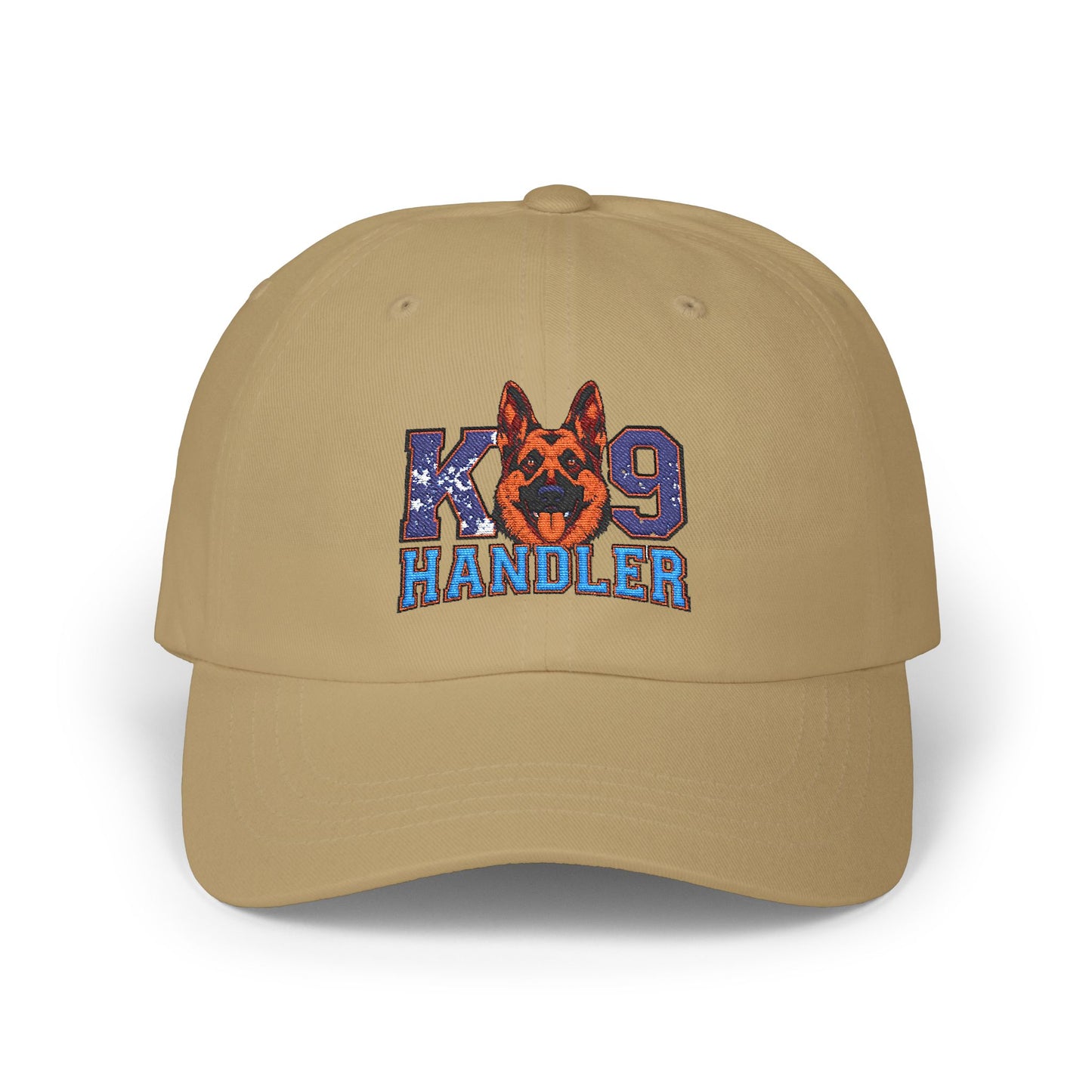 K9 Handler Classic Embroidered Dad Cap Featuring German Shepherd – Perfect Gift for Dog Lovers, Adjustable Hat for Outdoor Adventures