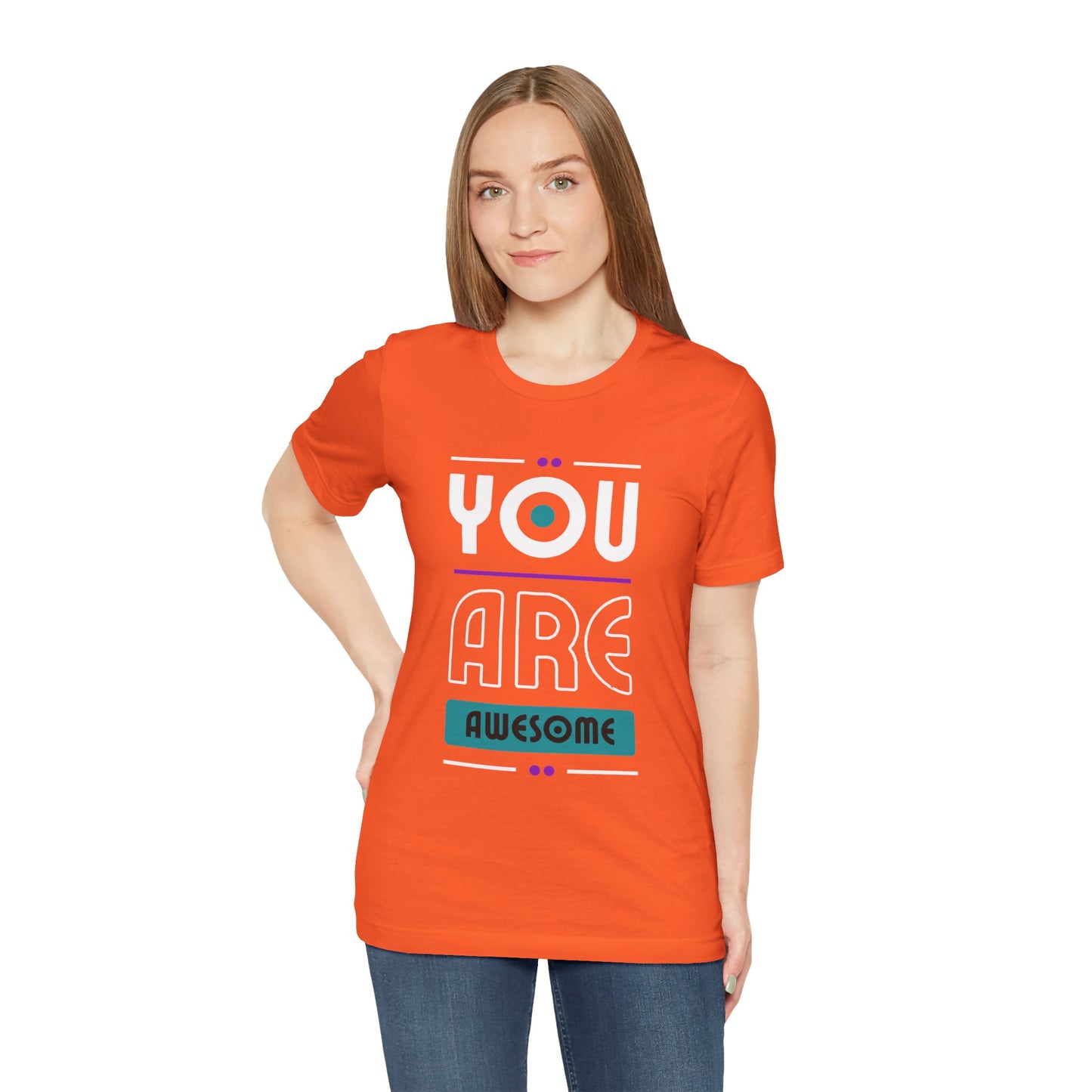 You Are Awesome Tee, Unisex Inspirational T-Shirt, Motivational Gift, Casual Wear, Birthday Gift, Summer Outfit